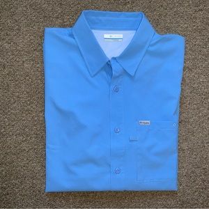 NWOT Columbia PFG Performance Fishing Gear mens Med Omni-Freeze Vented LS Shirt